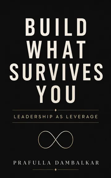 Book cover for Build What Survives You: Leadership as Leverage by Prafulla Dambalkar.
